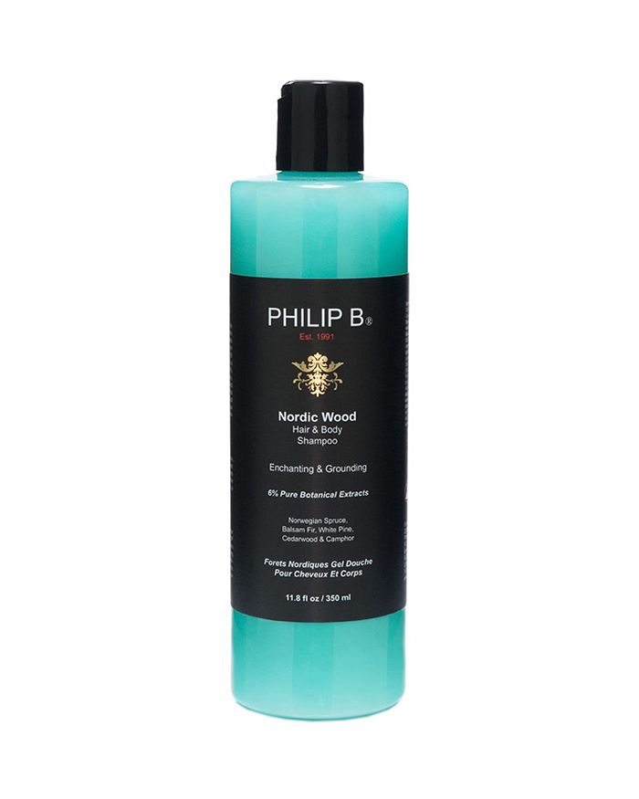 Shop Philip B Nordic Wood Hair + Body Shampoo 11.8 Oz.