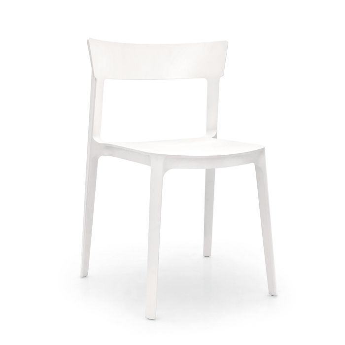Calligaris Skin Side Chair In White