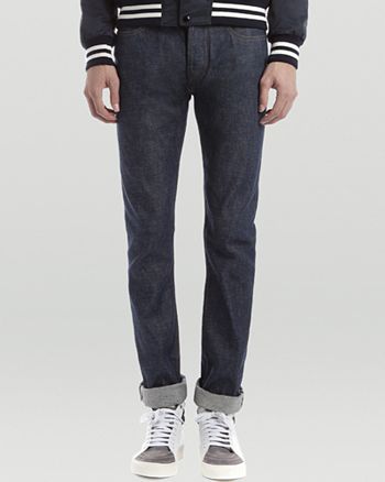Sandro Jeans New Selvedge Slim Fit In Raw Denim Bloomingdale S