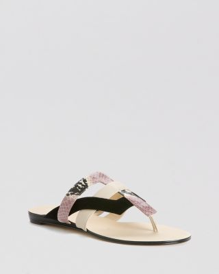 Calvin Klein Flat Thong Sandals Sarina Slide Bloomingdale s