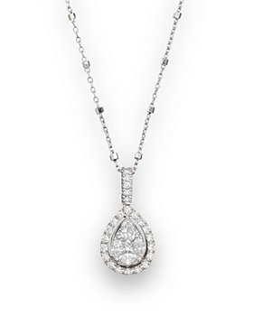 Bloomingdale's - Diamond Fancy Cut Teardrop Pendant Necklace, 0.65 ct. t.w. - 100% Exclusive