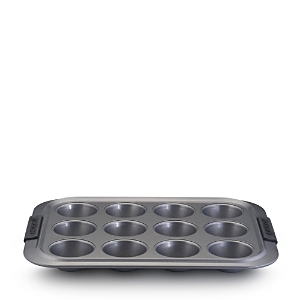 Anolon Advanced Bakeware 12-cup Muffin Pan In Gray