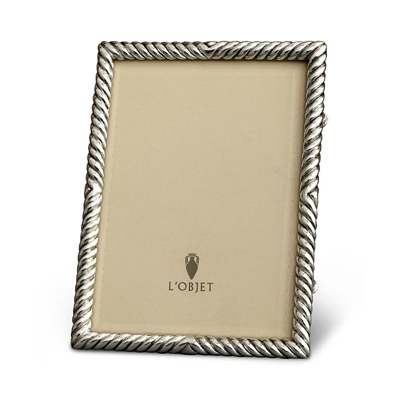 L'objet Deco Twist Platinum-plated Picture Frame, 4 X 6 In Platinum