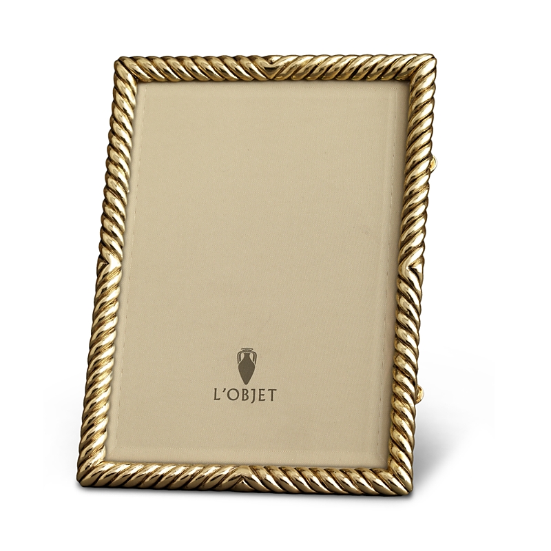 L'objet Gold Deco Twist 4" X 6" Picture Frame In Gold