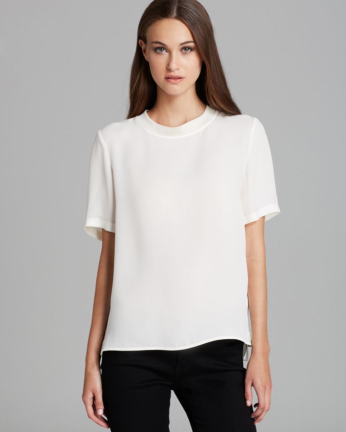 Theory Blouse - Klima Double Georgette | Bloomingdale's