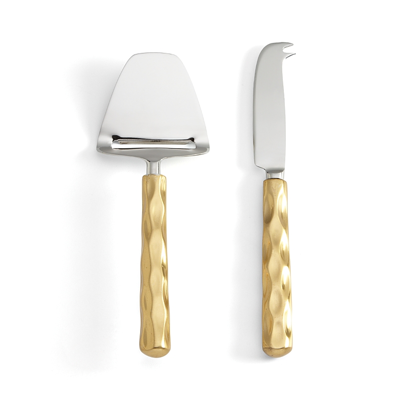 Michael Wainwright Truro Gold Cheese Shaver & Knife Set In Stainless