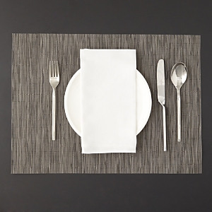Chilewich Mini Basketweave Placemat, 14" X 19" In Gray Flannel
