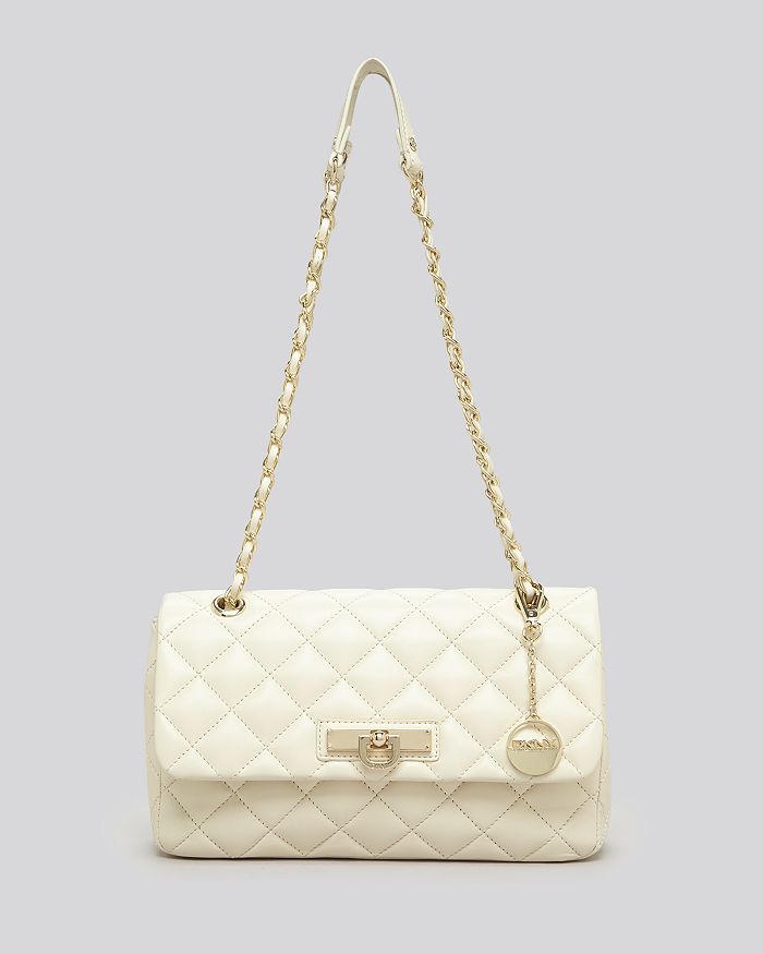 DKNY Gansevoort Quilted Chain Shoulder Bag in White