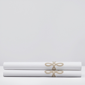 Matouk Gordian Knot Percale Flat Sheet, Full/queen
