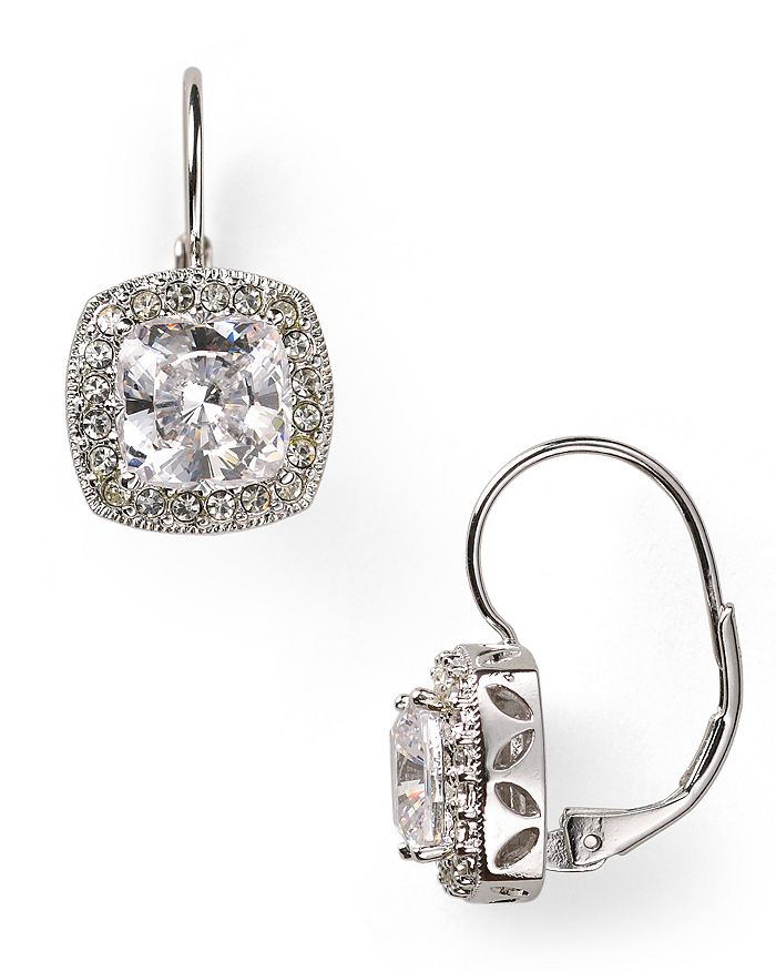 Nadri Framed Cushion Leverback Earrings Bloomingdale's