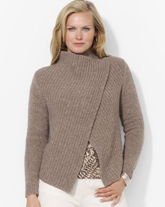 Ralph Lauren Plus Ribbed Open Cardigan | Bloomingdale's