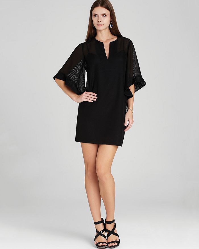 BCBGMAXAZRIA Dress Tati Ruffle Sleeve Bloomingdale s