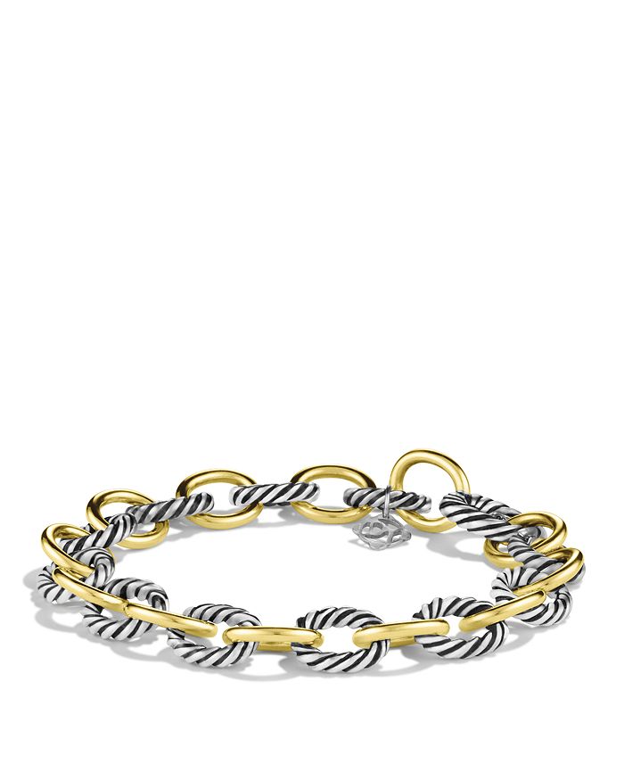 David Yurman - Oval Link Bracelet with Gold