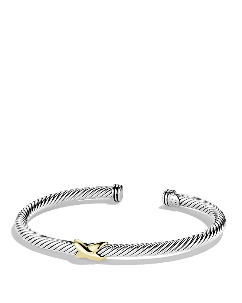 David Yurman X Bracelet with Gold