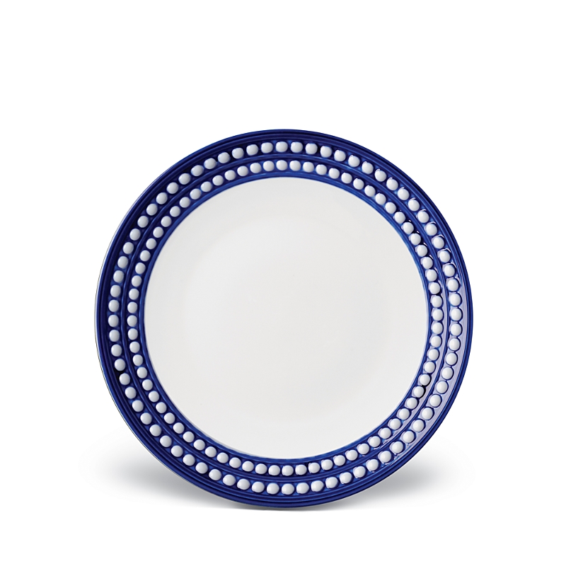 L'objet Perlee Dessert Plate In Blue/white