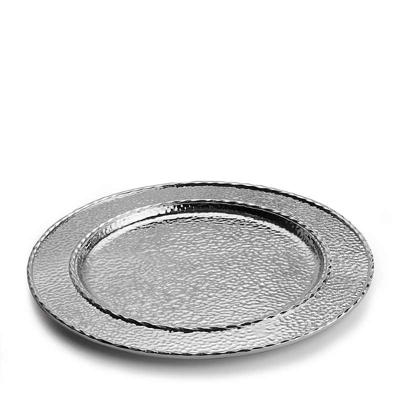 Michael Aram Hammertone Charger/platter In Silver