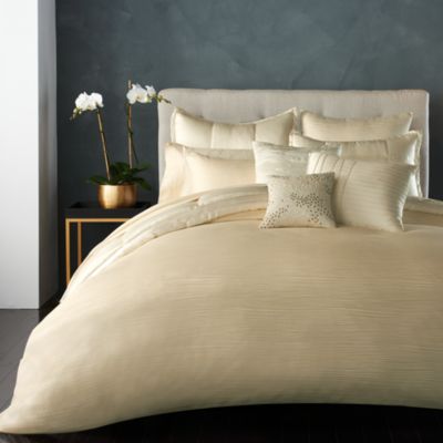 donna karan home reflection silver king duvet cover