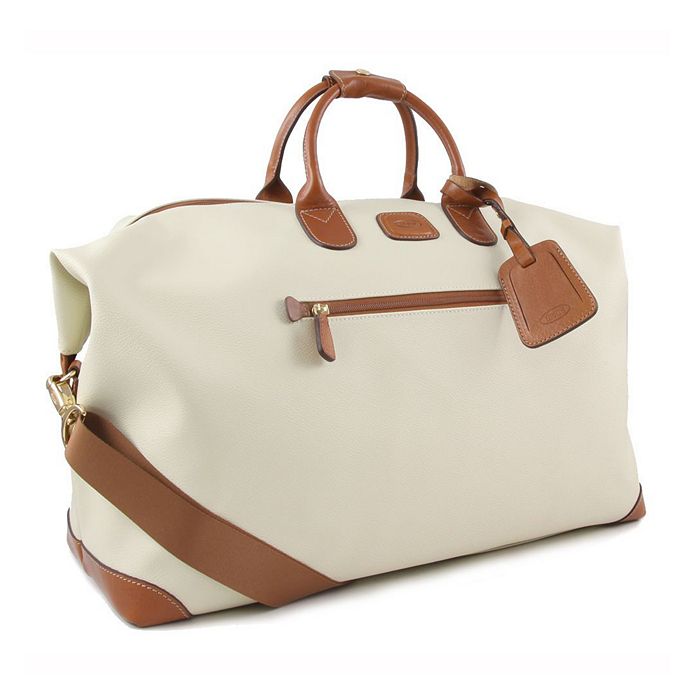 Bric's Firenze Pink 18" Cargo Duffel Luggage In Cream