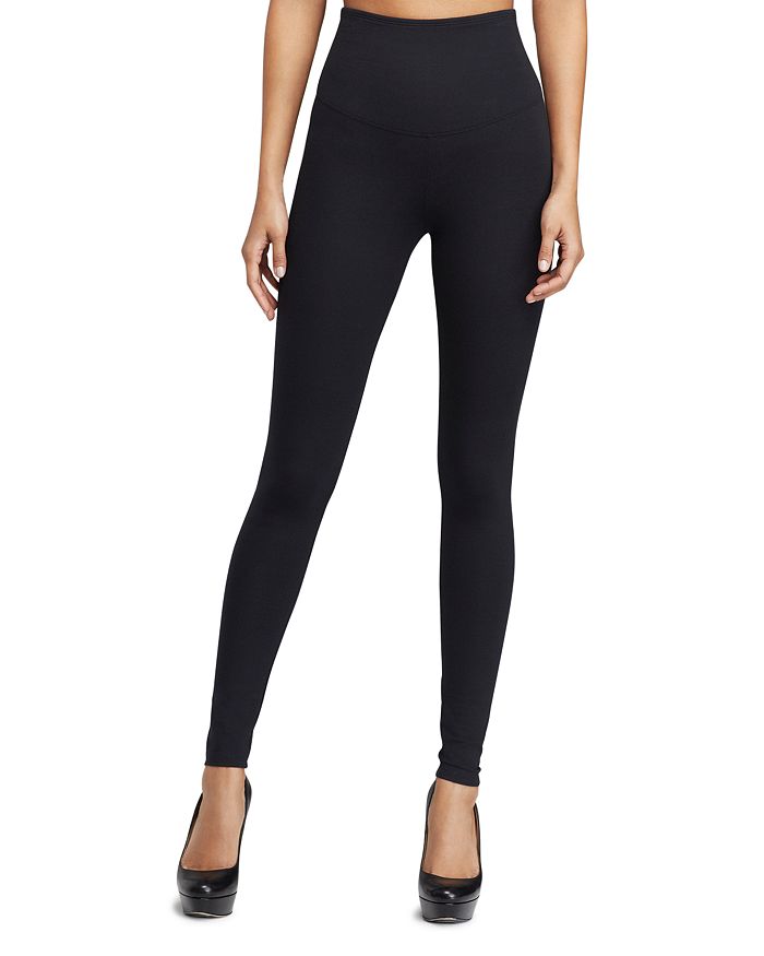 Yummie by Heather Thomson Women's Compact Cotton Legging, Black, S at   Women's Clothing store