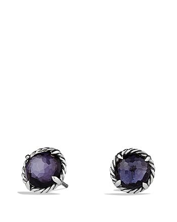 David Yurman - Ch&acirc;telaine Earrings with Black Orchid