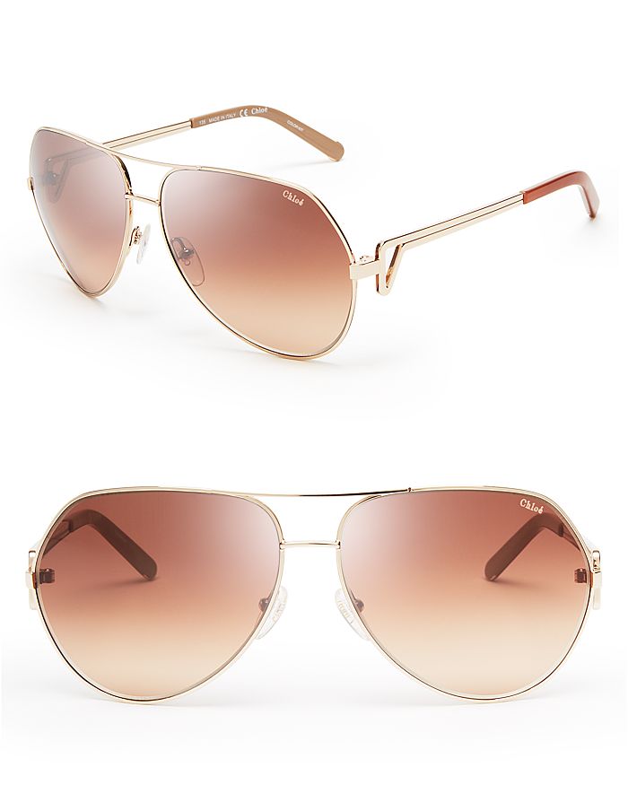 Chloé - Women's Arrow Aviator Sunglasses