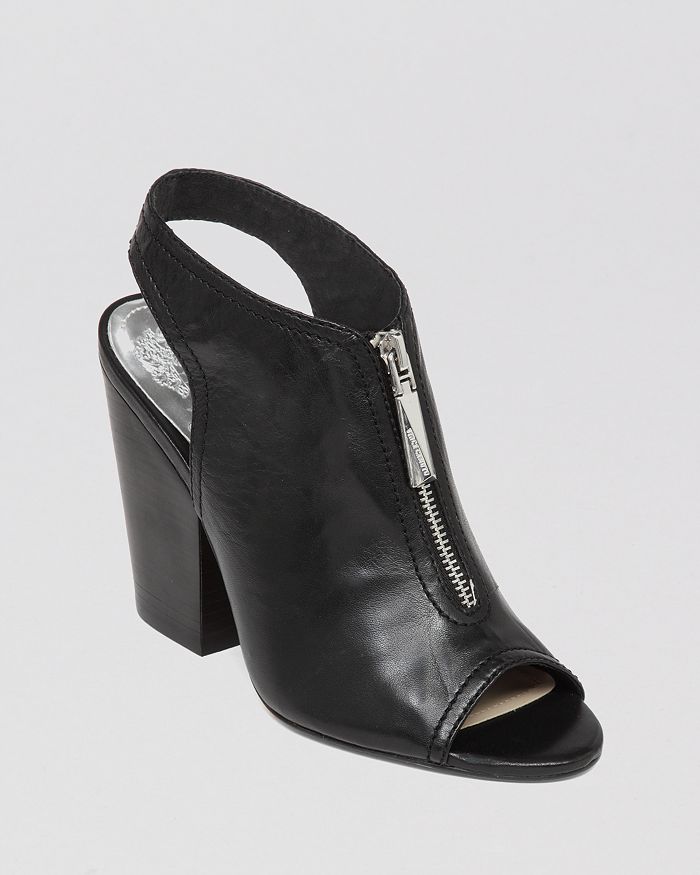 VINCE CAMUTO Open Toe Booties Mozza Slingback High Heel