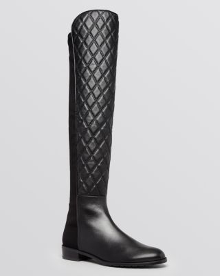 Stuart Weitzman - Flat Over-the-Knee Boots - Quiltboot