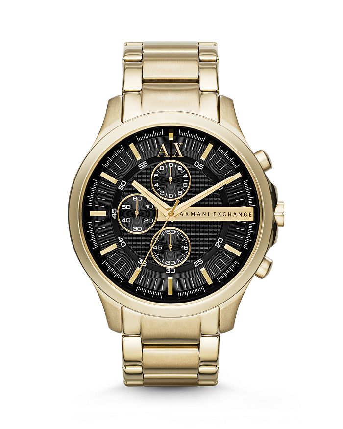 A X Armani Exchange Armani Exchange Gold Tone Watch 46mm Bloomingdale s