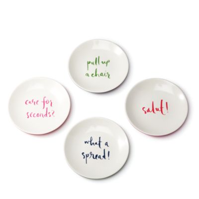 kate spade new york - kate spade new york Melamine Tidbit Plate Set, Sayings