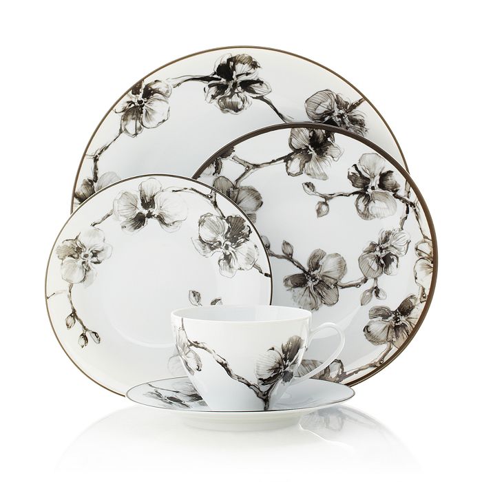 Shop Michael Aram Black Orchid 5-piece Place Setting In White