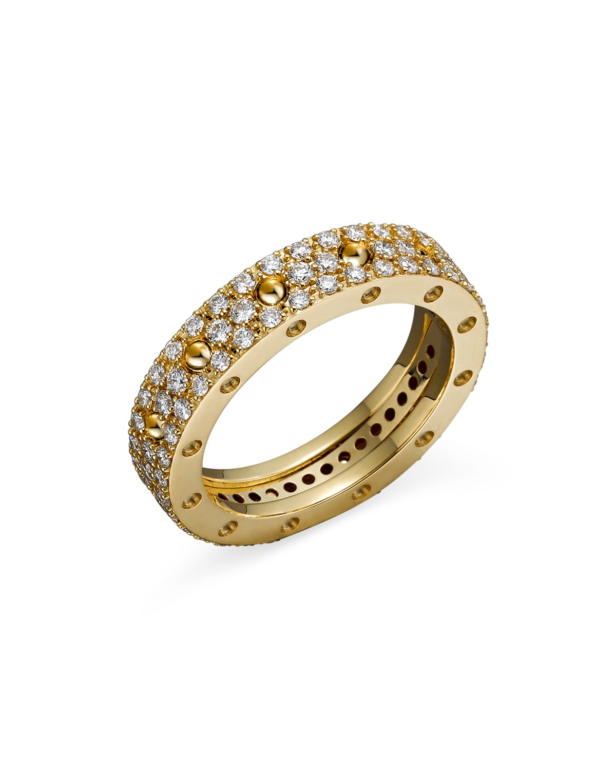 Roberto Coin 18K White Gold Pois Moi Diamond Pave Ring