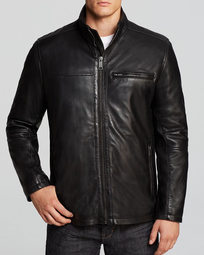 Marc New York Slade Leather Jacket | Bloomingdale's