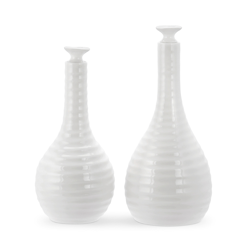 Portmeirion Sophie Conran Oil & Vinegar Set In White