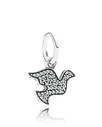 Pandora Pendant - Sterling Silver & Cubic Zirconia Symbol of Peace ...