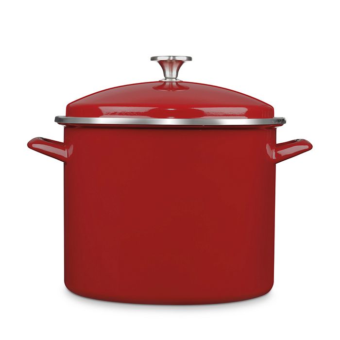 Cuisinart 12Quart Enameled Stainless Steel Stock Pot Bloomingdale's