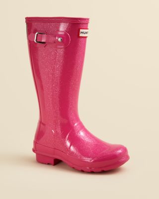 red glitter rain boots