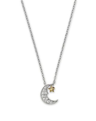 diamond moon star necklace