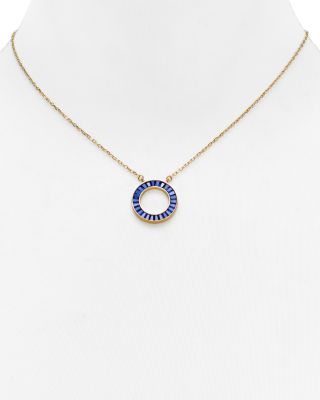 michael kors crystal circle pendant