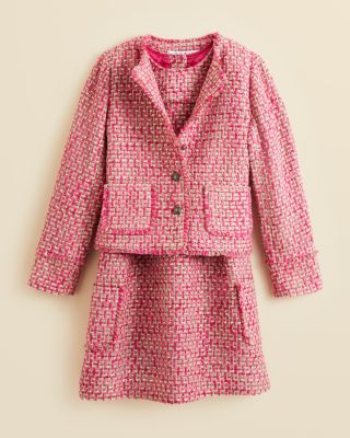 boucle dress and jacket