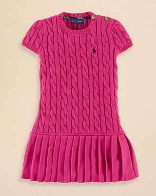 girls cable knit sweater dress