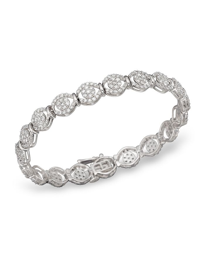 Bloomingdale's Diamond Pave Bracelet In 14k White Gold, 4.0 Ct. T.w. - 100% Exclusive