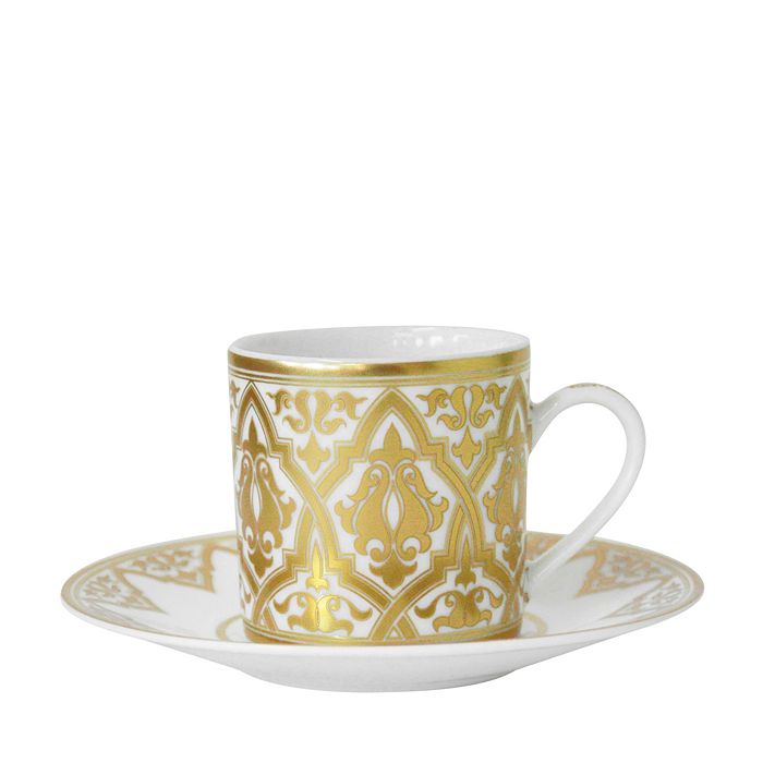 Bernardaud Venise After-dinner Cup In White/gold