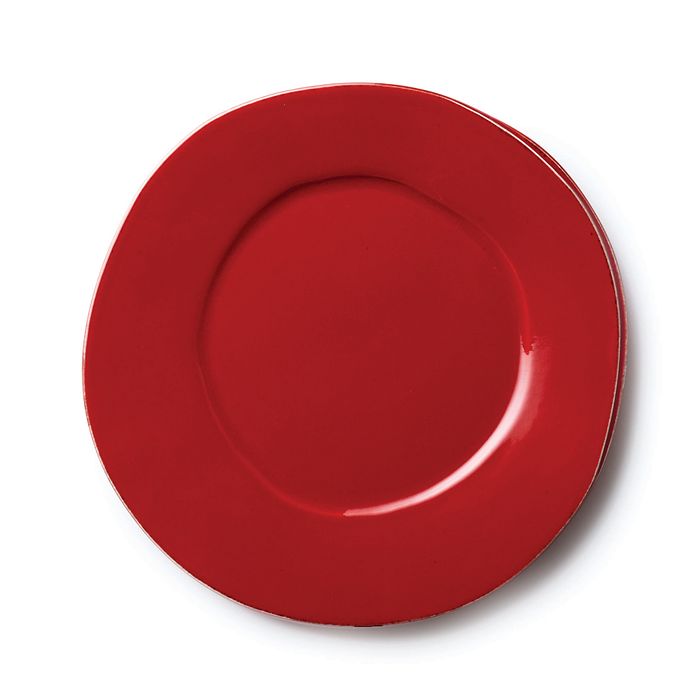 Vietri Lastra Dinner Plate In Red