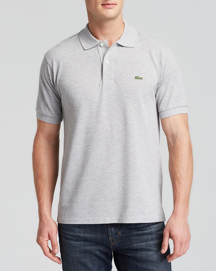 Lacoste Piqué Classic Fit Polo Shirt In Gray
