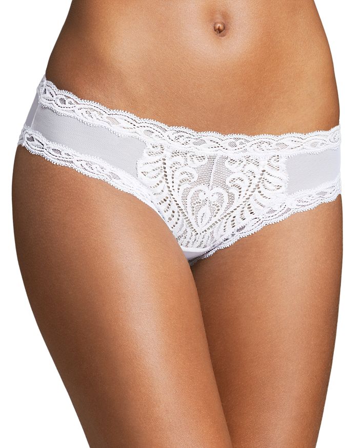 Natori Feathers Hipster Briefs In White