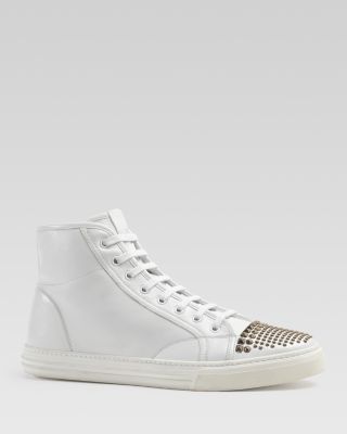 gucci studded trainers