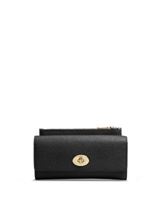 COACH - COACH Slim Envelope Wallet with Pop-up Pouch in Embossed Textured Leather