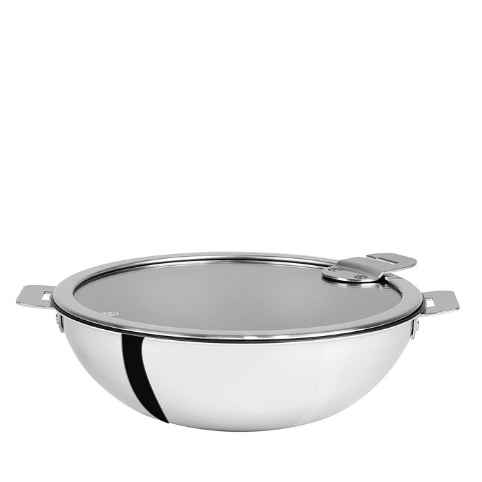 Cristel Casteline Tech 4-quart Nonstick Wok With Lid Bloomingdale's Exclusive In Stainless Steel