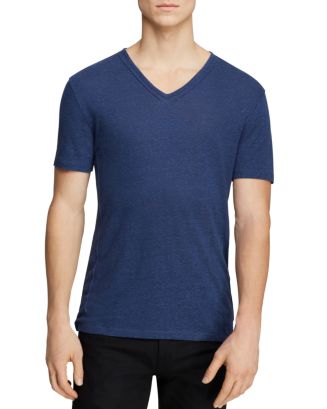 John Varvatos Star USA John Varvatos USA Pintuck V Neck Tee ...