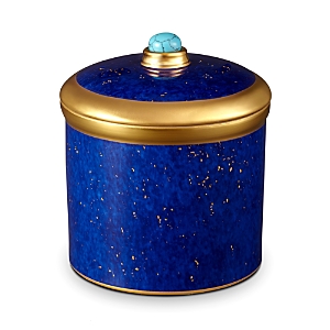 Shop L'objet Lapis Candle In Blue/gold